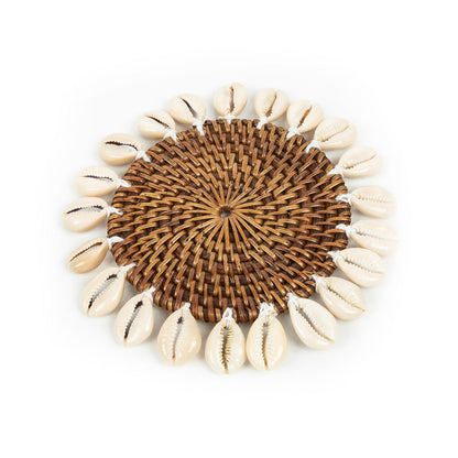 De Colonial Shell Onderzetter - Naturel Bruin