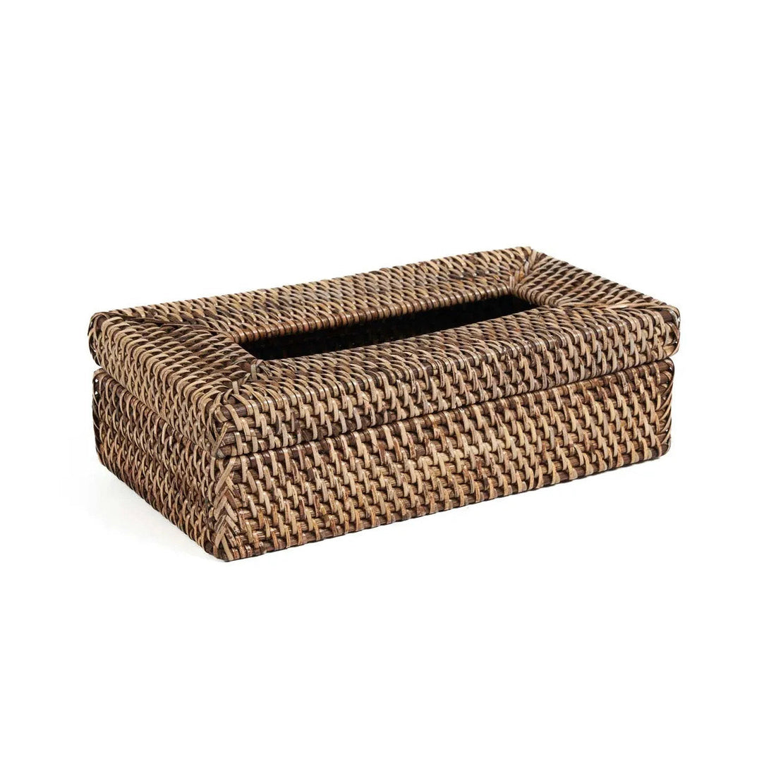 De Rattan Classic Tissue Box - Natural Brown