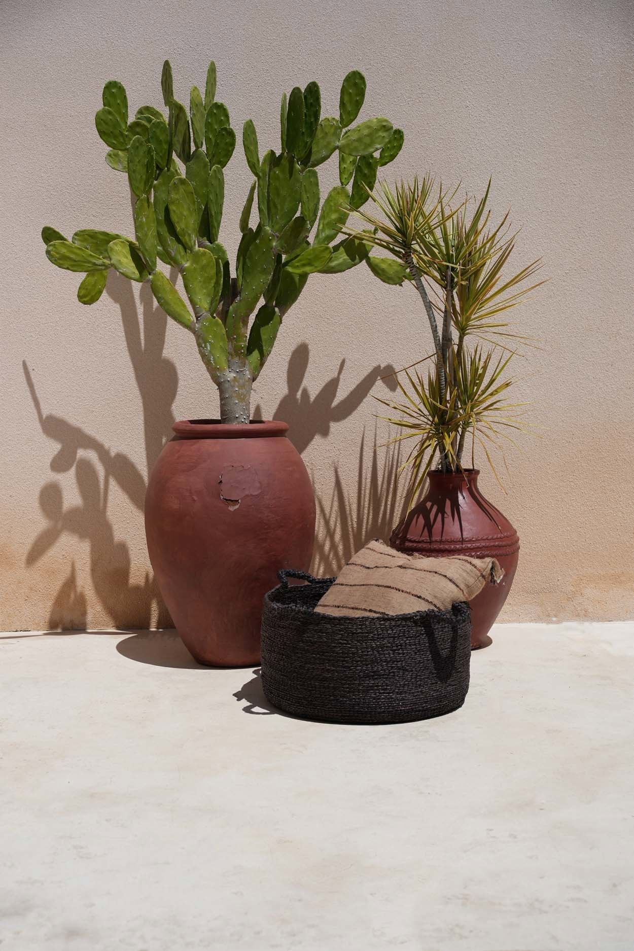Les Quatre Mains Baskets - Zwart - L