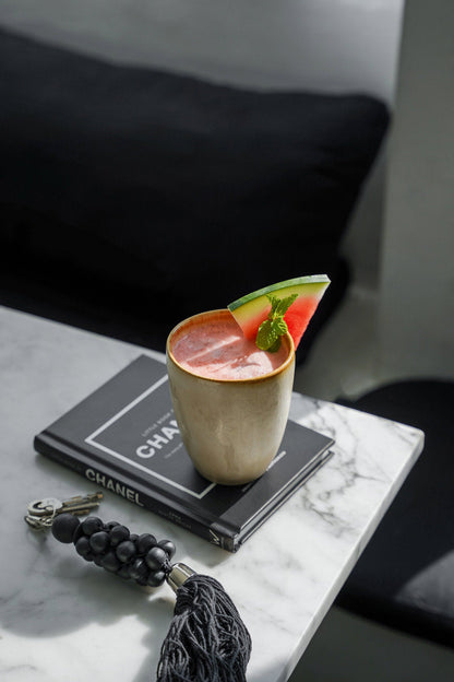 De Wooden Beads Sleutelhanger - Zwart