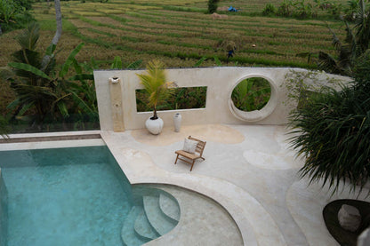 De Isla Palm Kussenhoes - Natuurlijk Wit