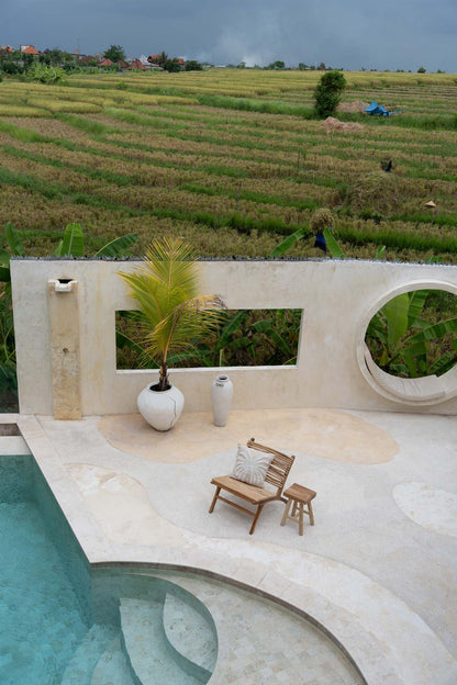 De Isla Palm Kussenhoes - Natuurlijk Wit