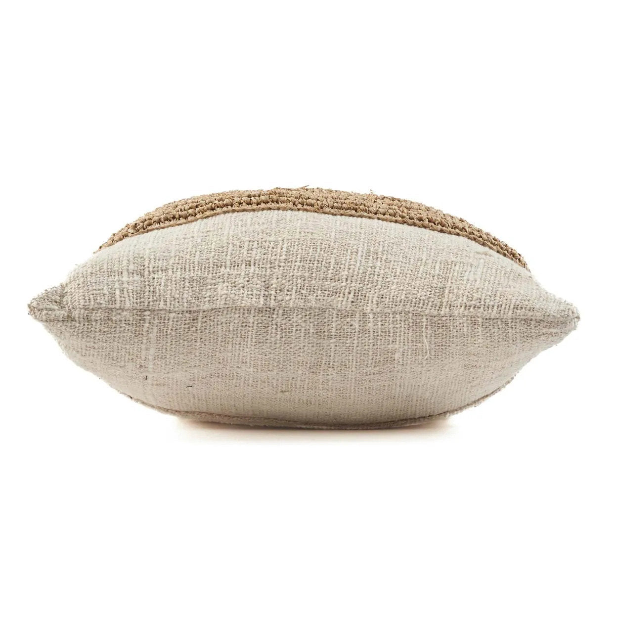 De Raffia Stempel Kussenhoes - Natuurlijk