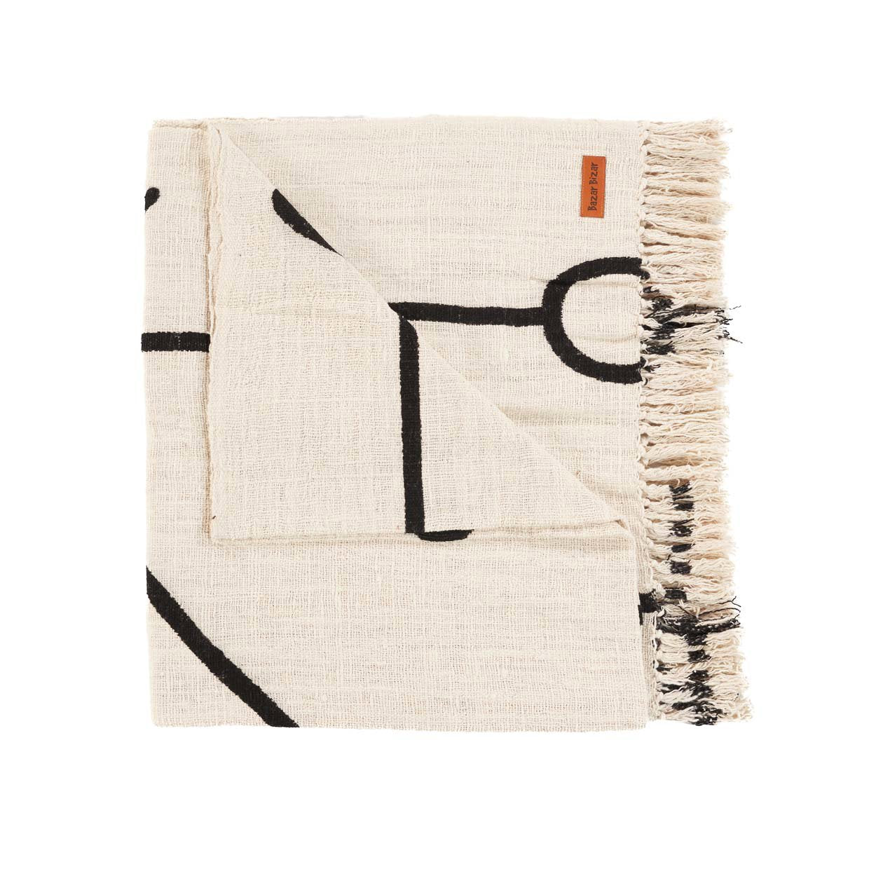 De Evil Eye Bed Throw - Natural Black