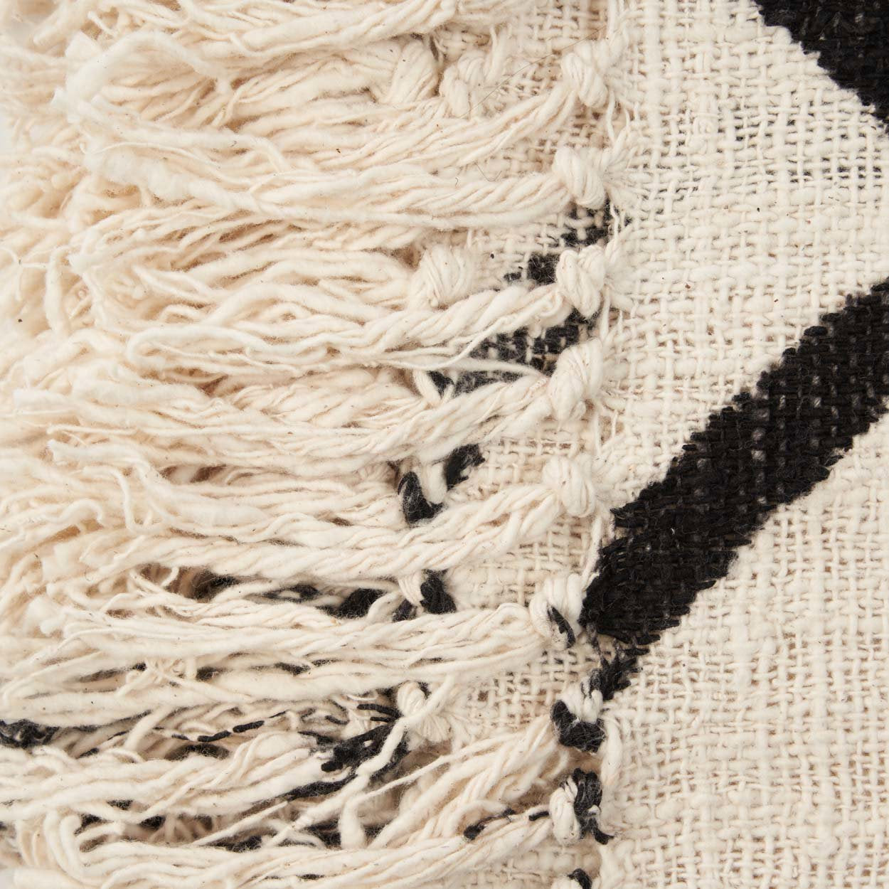 De Evil Eye Bed Throw - Natural Black