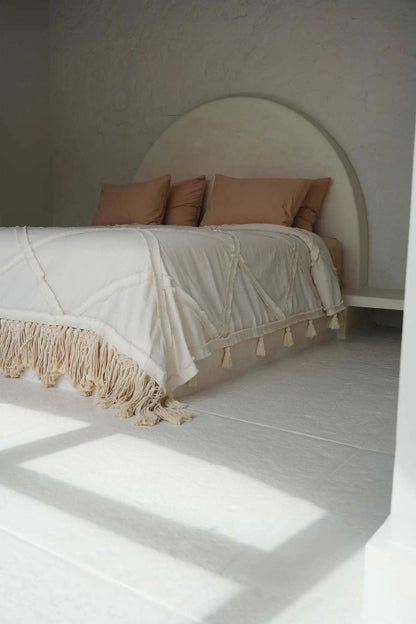De Berber Bed Throw - Natural