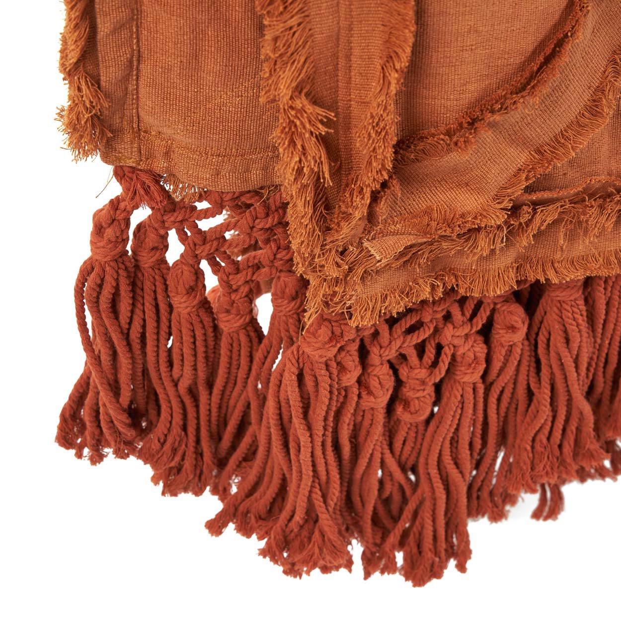 De Berber Bed Throw  - Terracotta