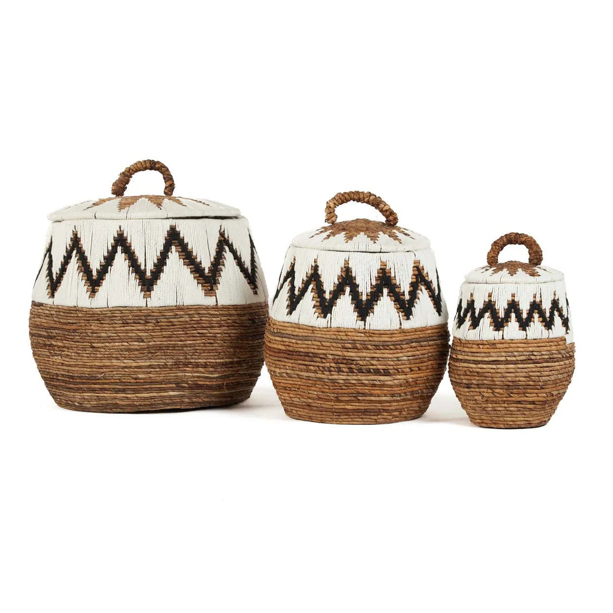 De Little Bay Beach Basket - Natural White - M