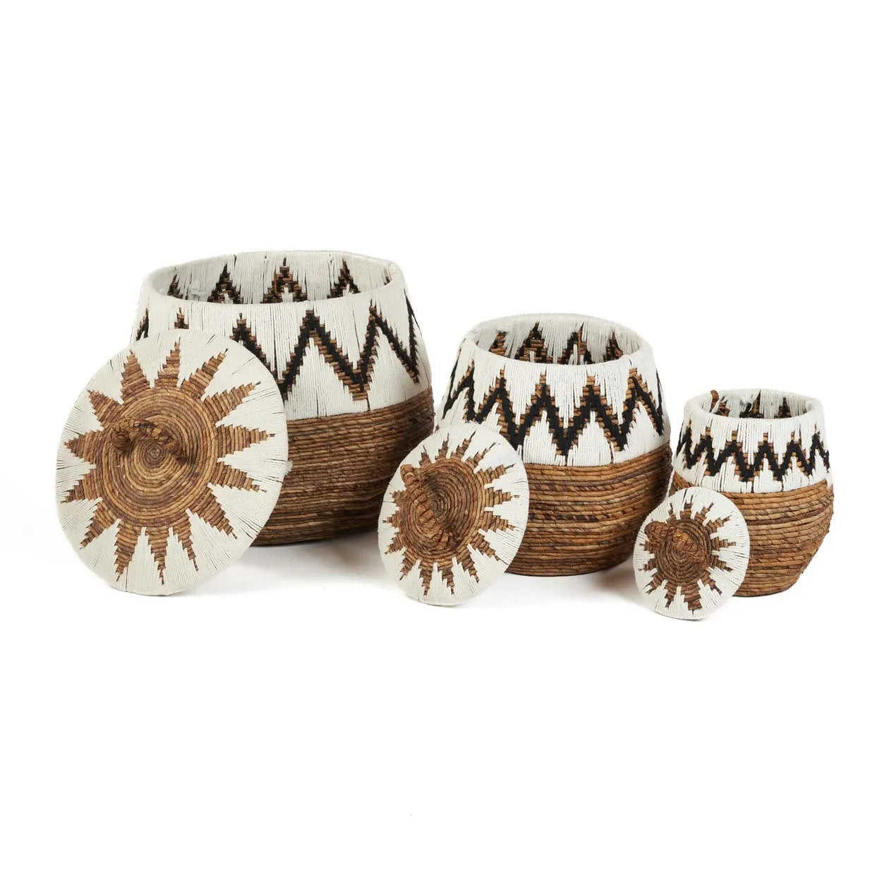 De Little Bay Beach Basket - Natural White - S