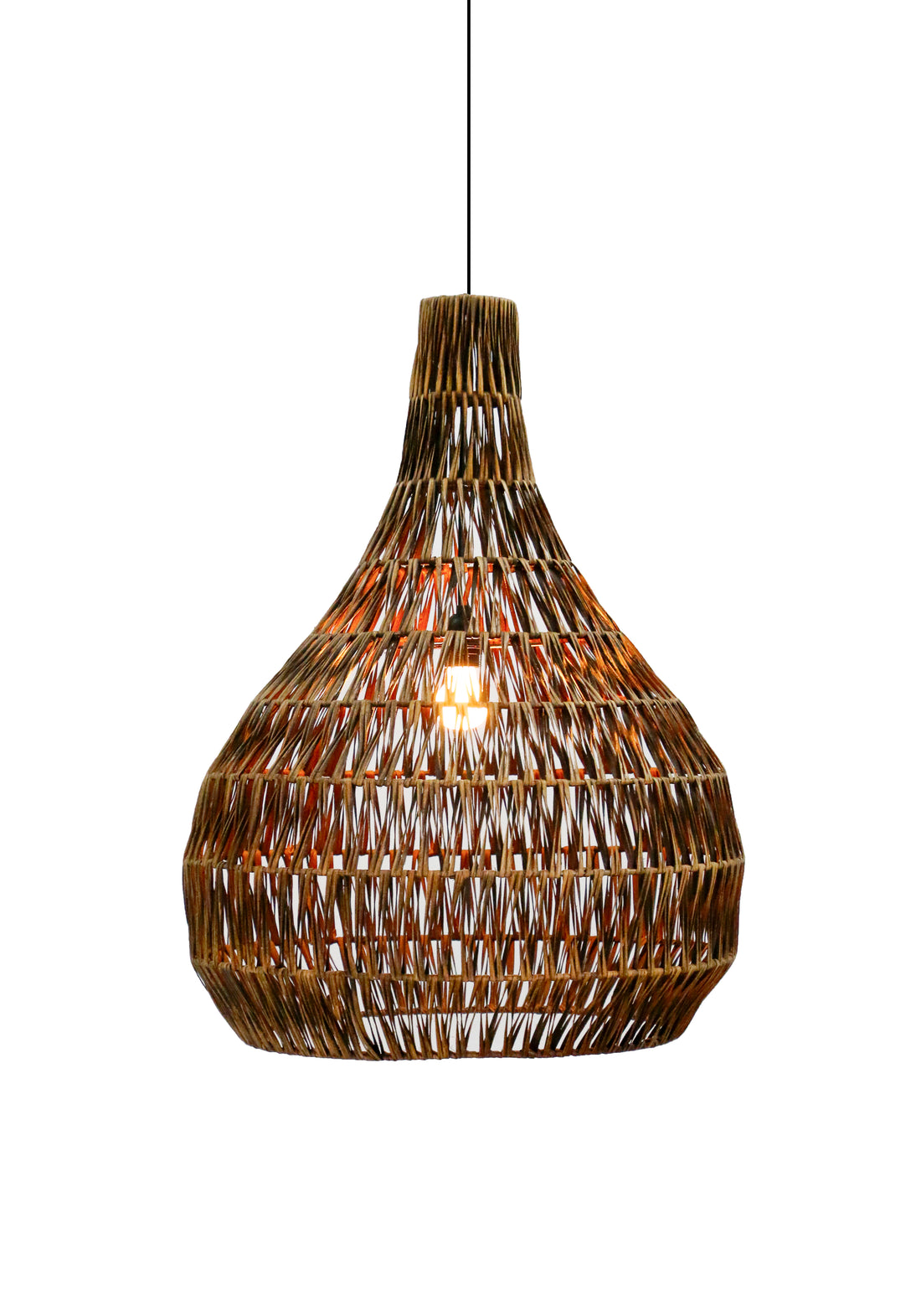 Belvivere Banda Tria Wicker – Puur ambachtelijk Handgevlochten Rotan Hanglamp