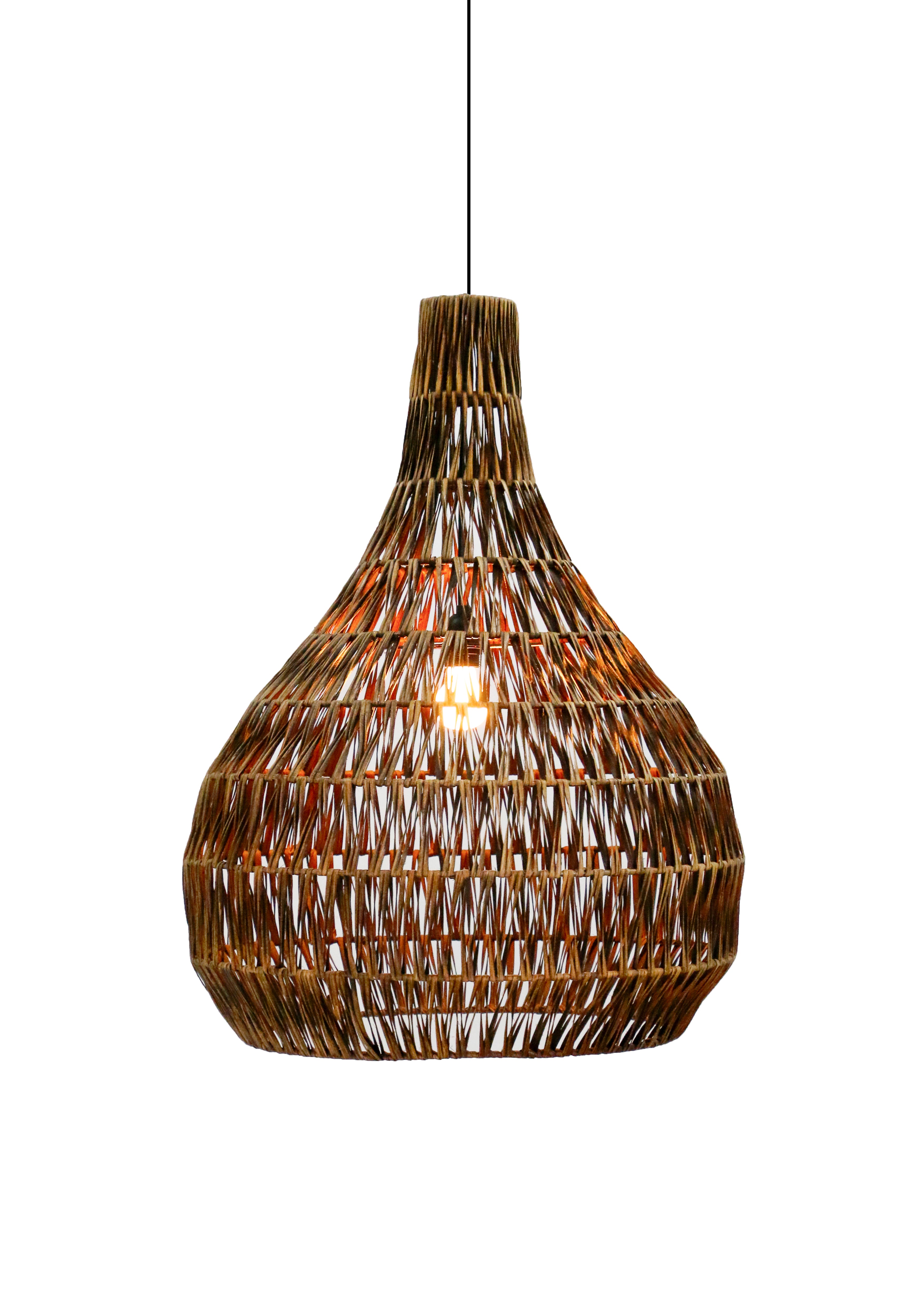 Belvivere Banda Tria Wicker – Puur ambachtelijk Handgevlochten Rotan Hanglamp