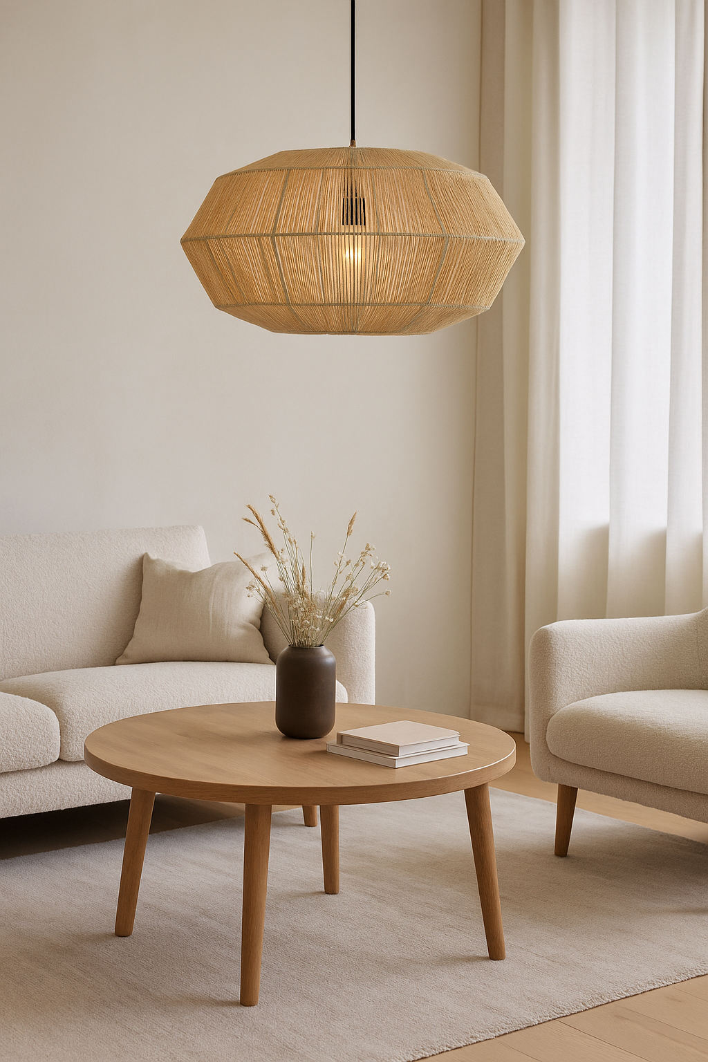 Belvivere Aruna Shade -  handgeweven jute maakt deze lamp uniek