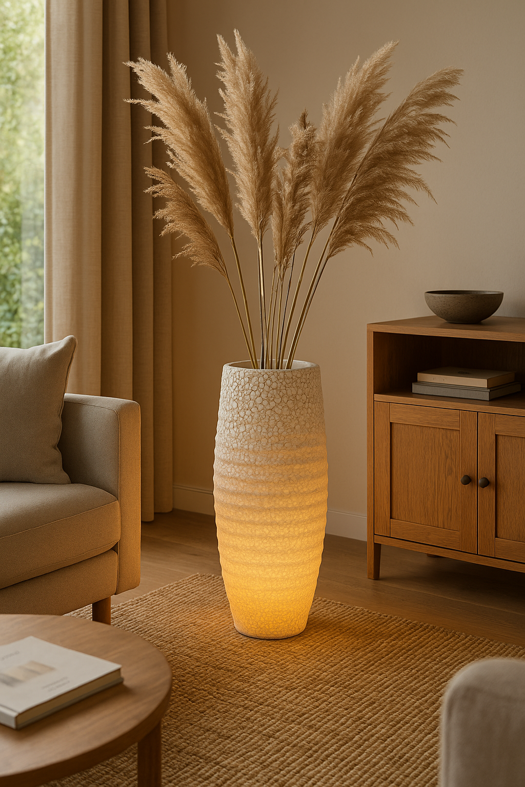 Belvivere Aurora Vase – Verlichte kunstzinnige Plantenvaas uit Indonesië