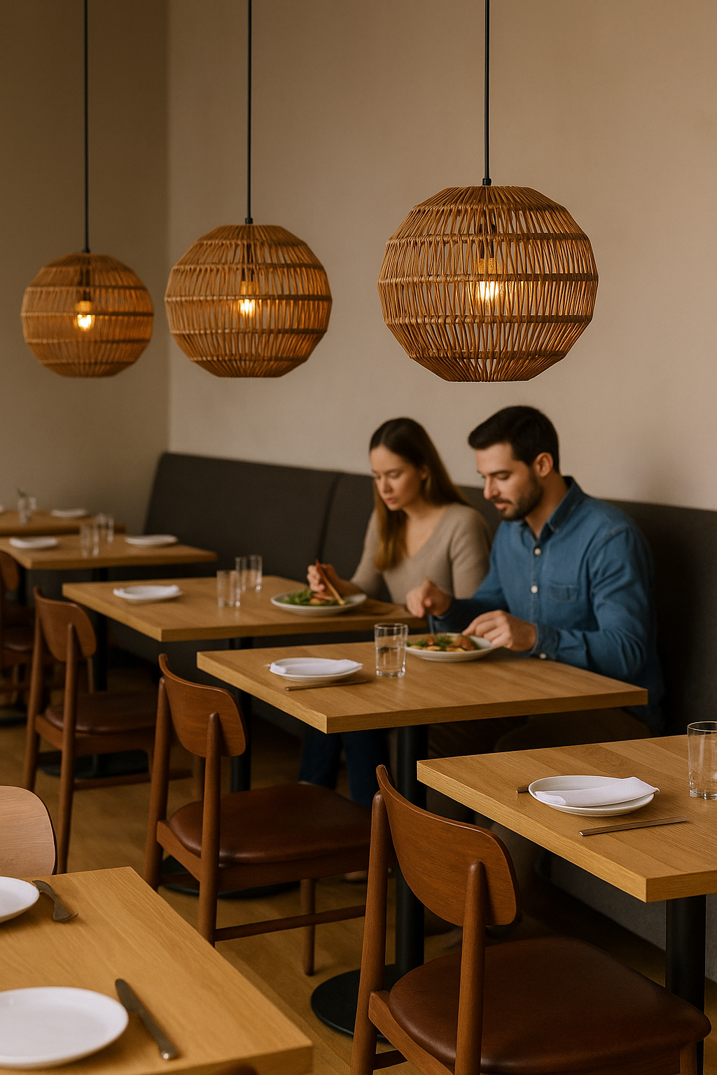 Belvivere Banda Aura – Handgemaakte Rotan Hanglamp