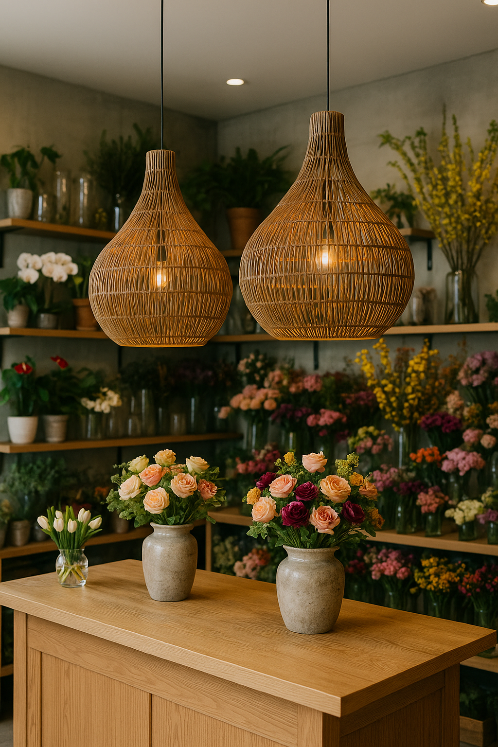 Belvivere Banda Tria Wicker – Puur ambachtelijk Handgevlochten Rotan Hanglamp