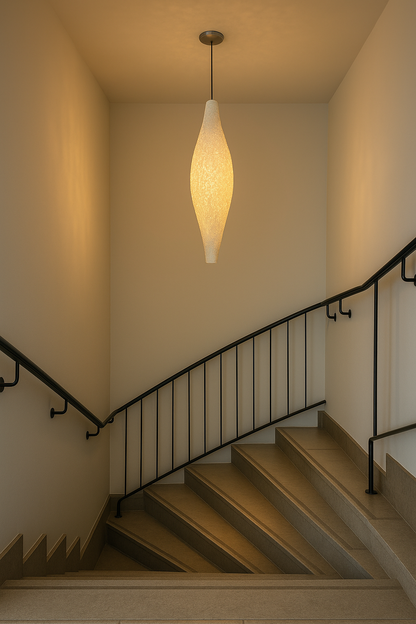 Belvivere Fibra Modern Hanglamp gemaakt van bewerkt fiberglass