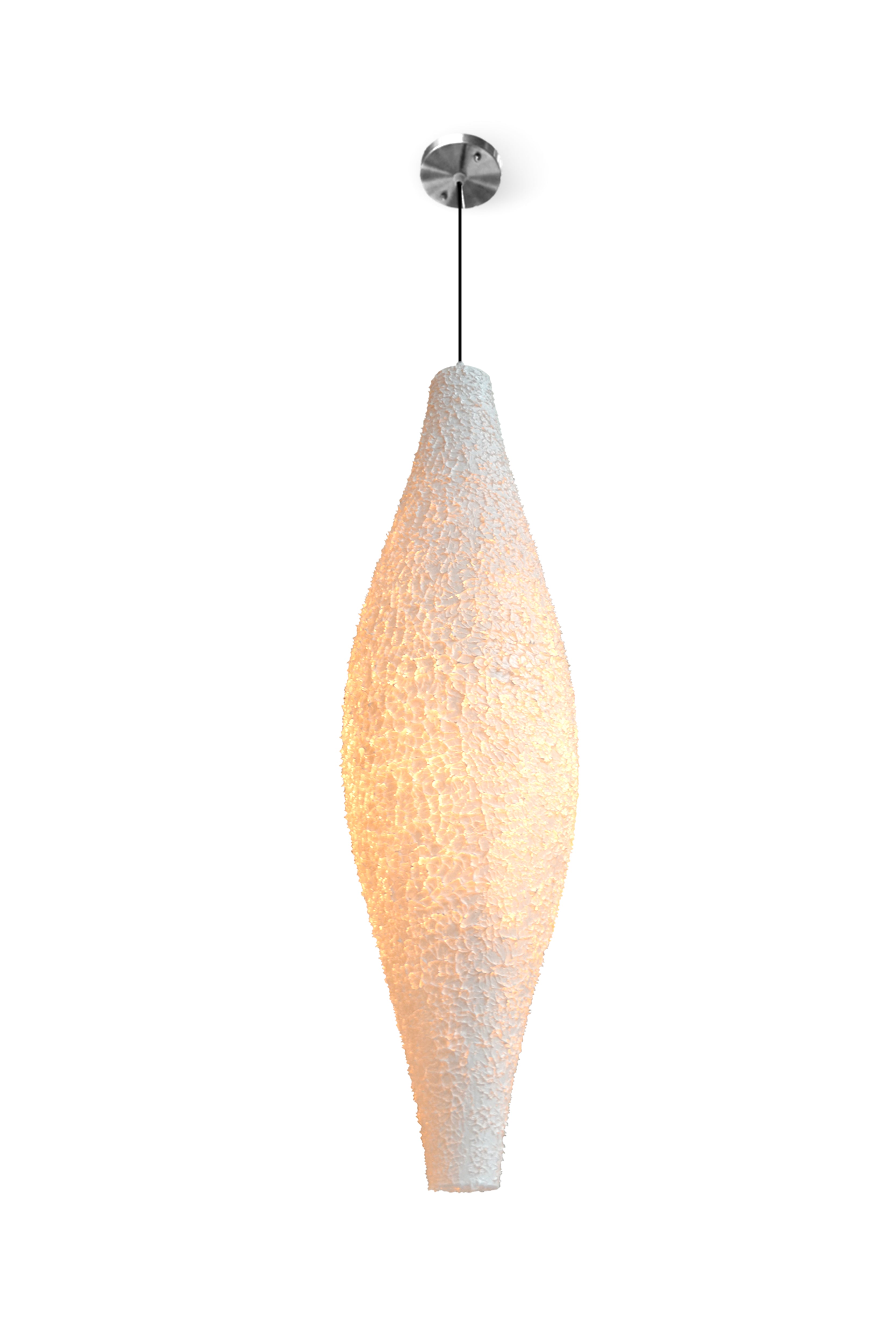 Belvivere Fibra Modern Hanglamp gemaakt van bewerkt fiberglass