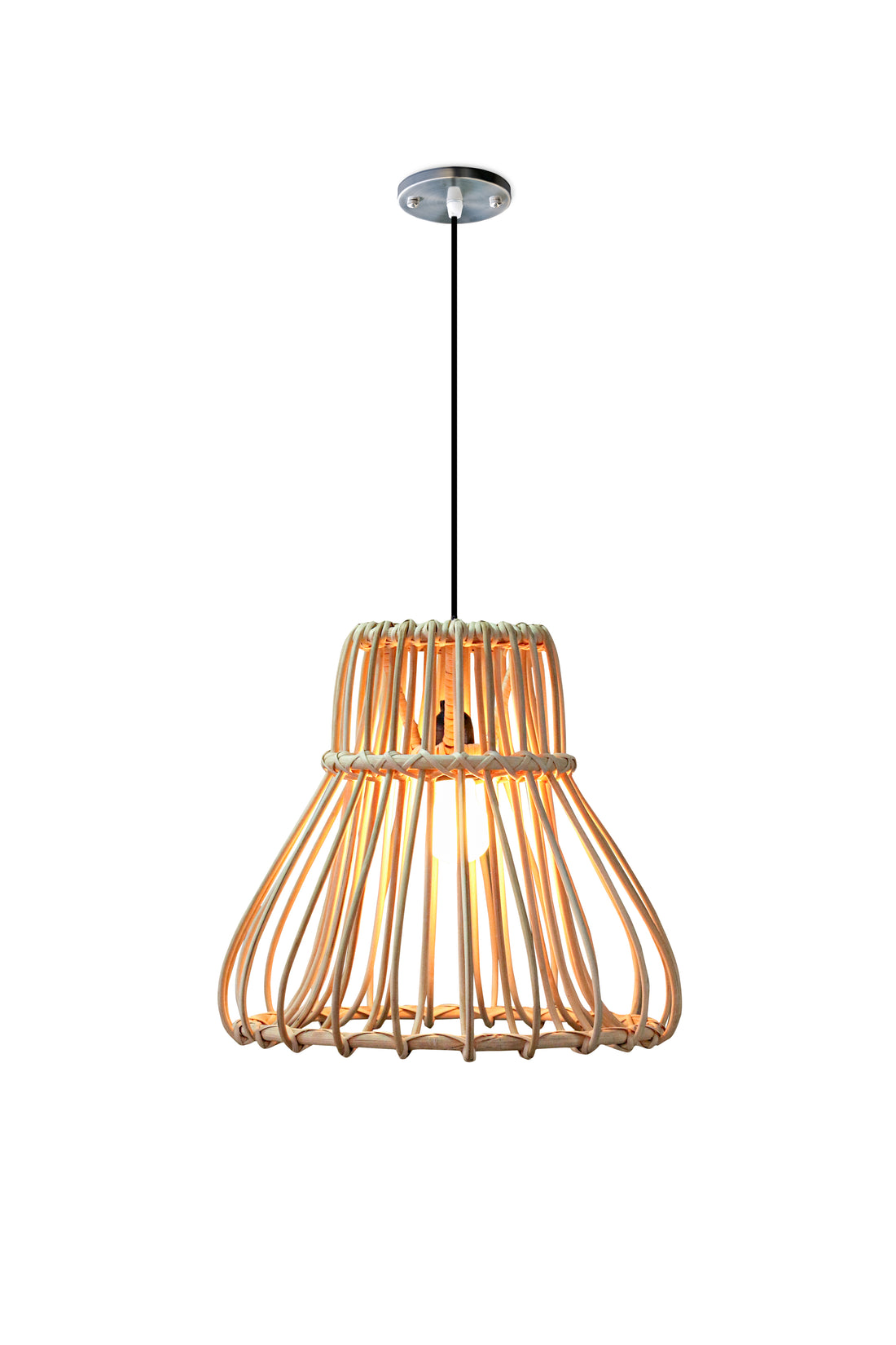 Belvivere Island Curve , mooi gebogen rotan lamp