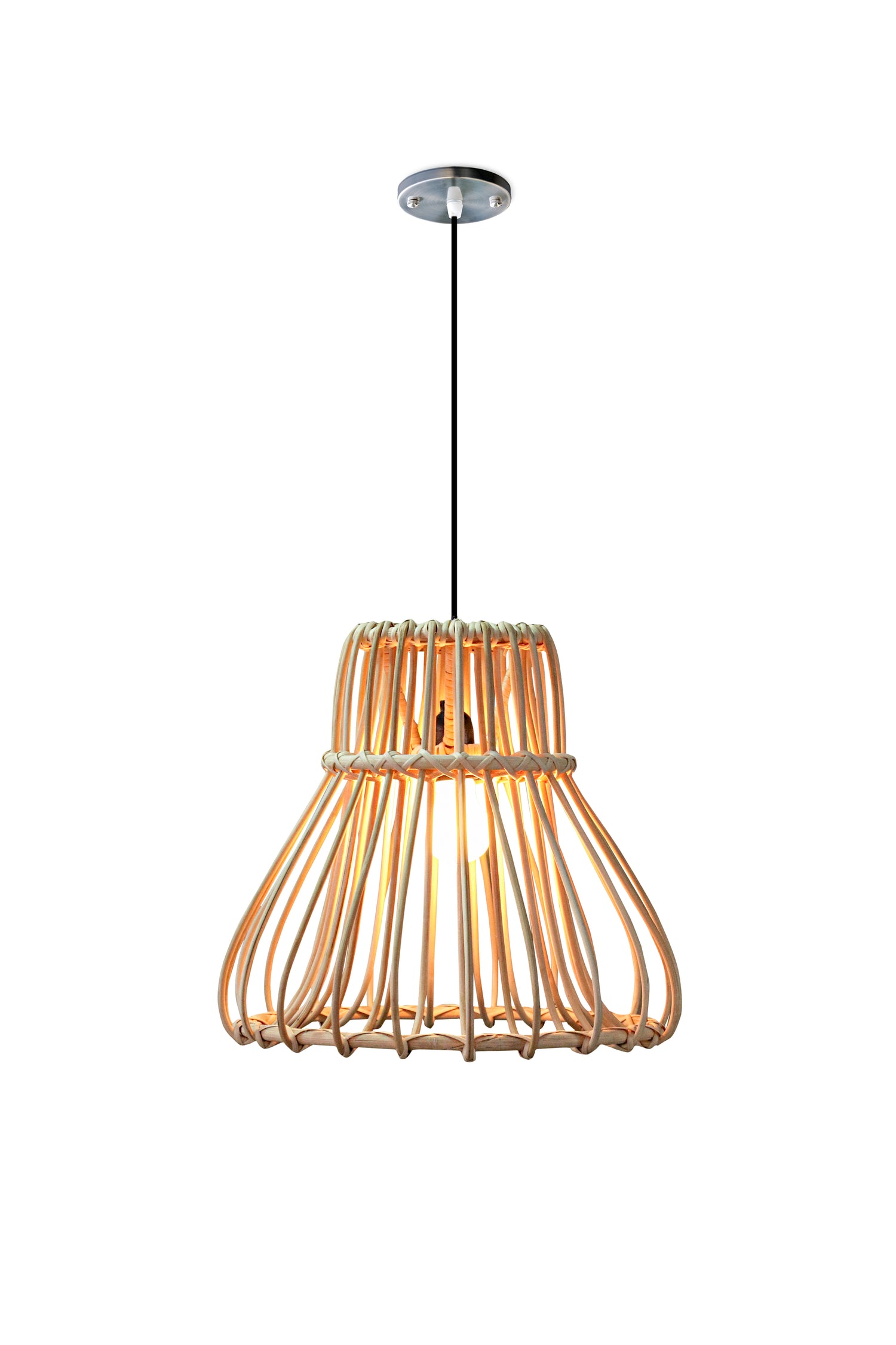 Belvivere Island Curve , mooi gebogen rotan lamp