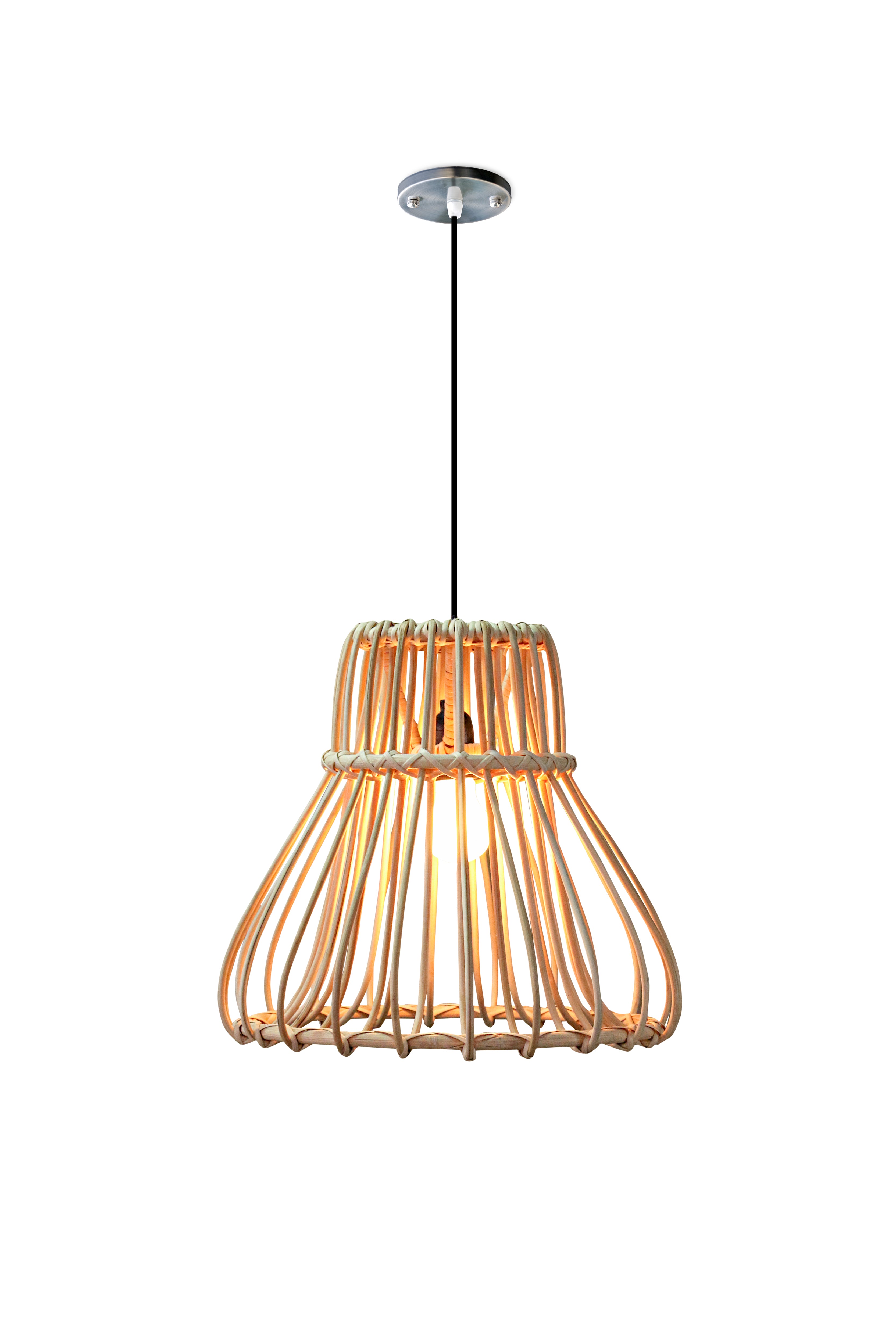 Belvivere Island Curve , mooi gebogen rotan lamp