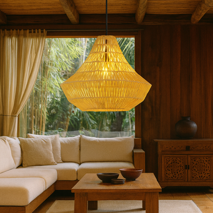 Belvivere Java Crest – Handgevlochten Rotan rond metalen frame , puur vakmanschap