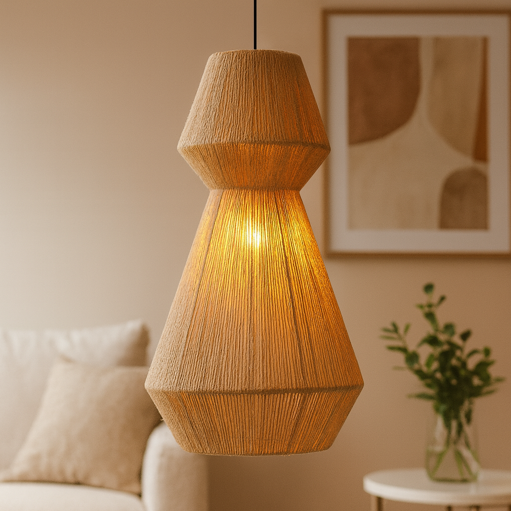 Belvivere Nordic Cone – Design Hanglamp van Jute Touw