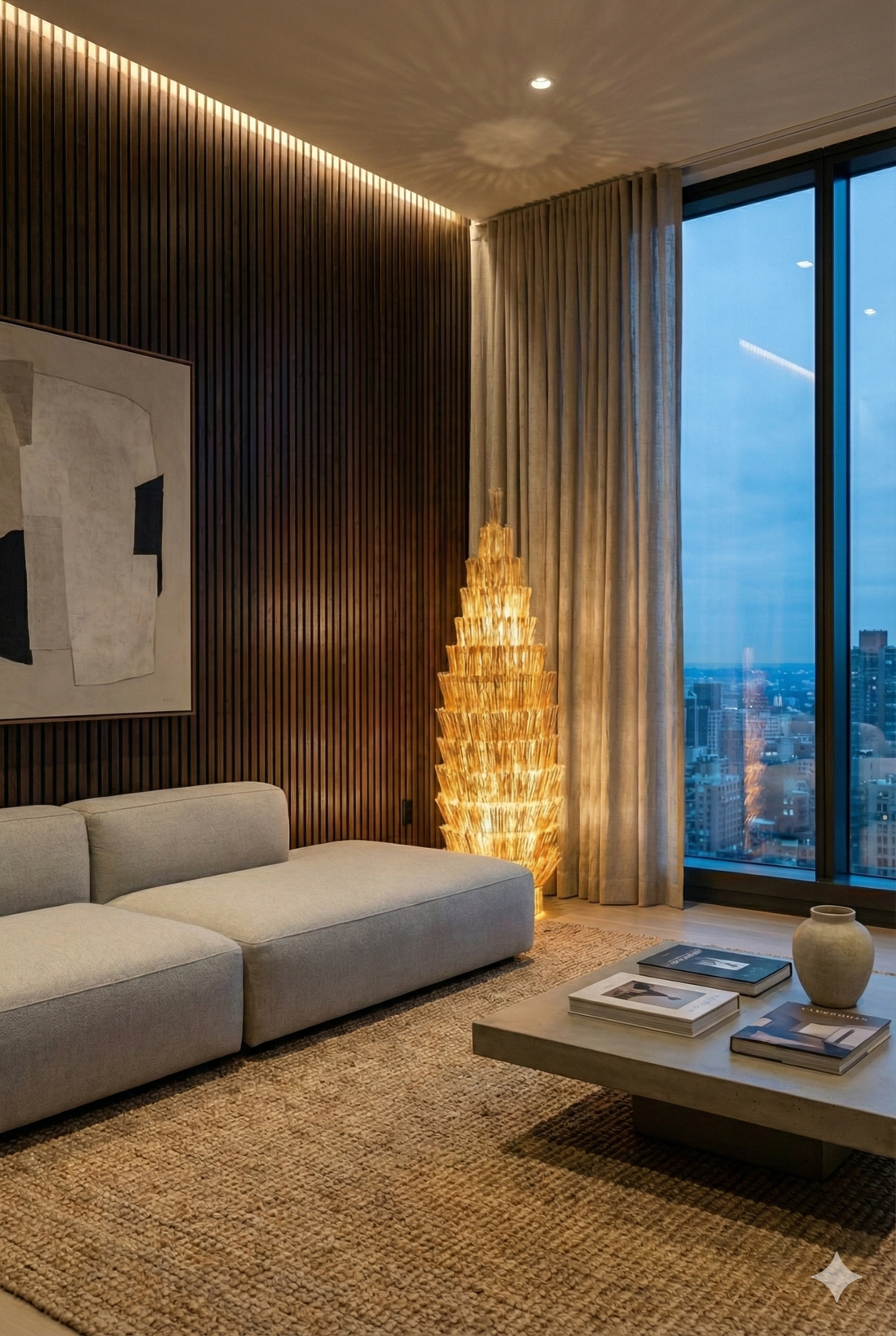 Belvivere Orida vloerlamp  – Natuurlijke Lichttoren