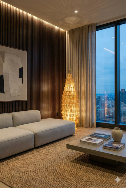 Belvivere Orida vloerlamp  – Natuurlijke Lichttoren