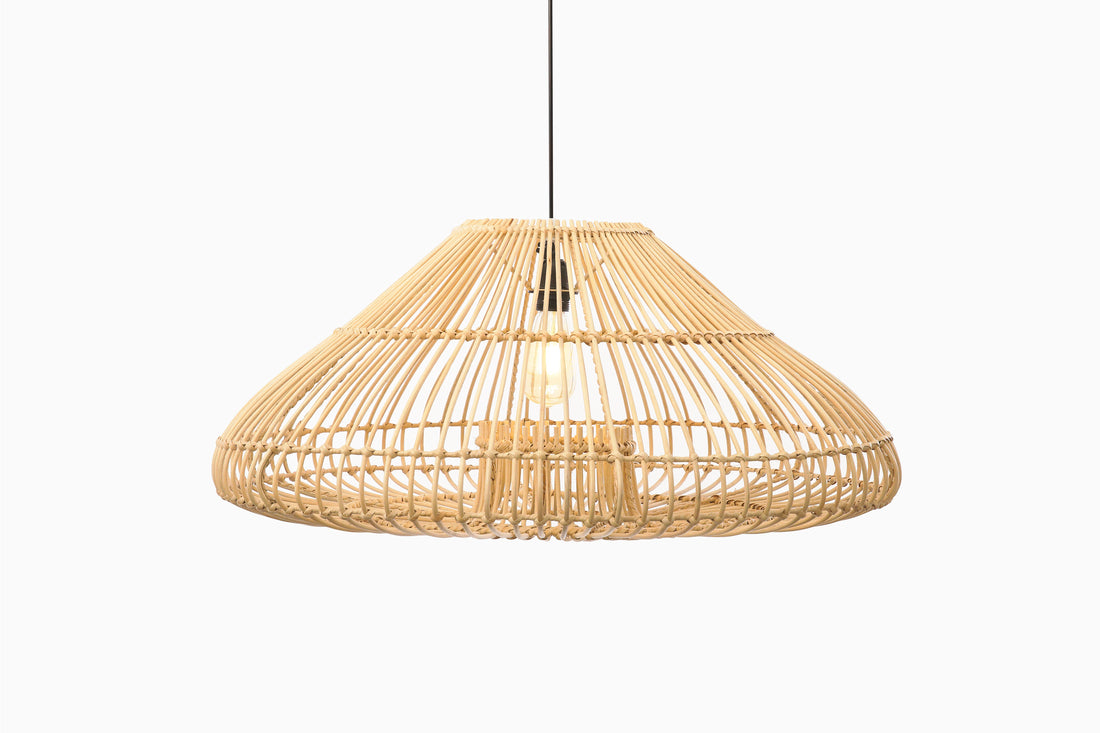 Belvivere Radu Hanglamp handgemaakt van fijn gevlochten rotan