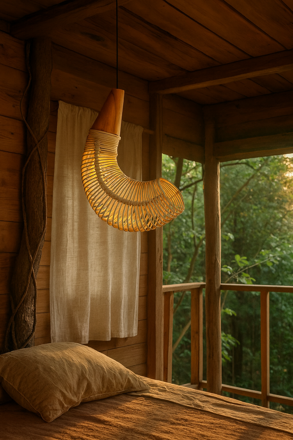 Belvivere Rebon Hanglamp- ambachtelijk designdesign in opima forma