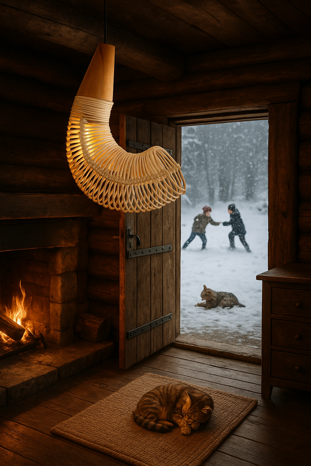 Belvivere Rebon Hanglamp- ambachtelijk designdesign in opima forma