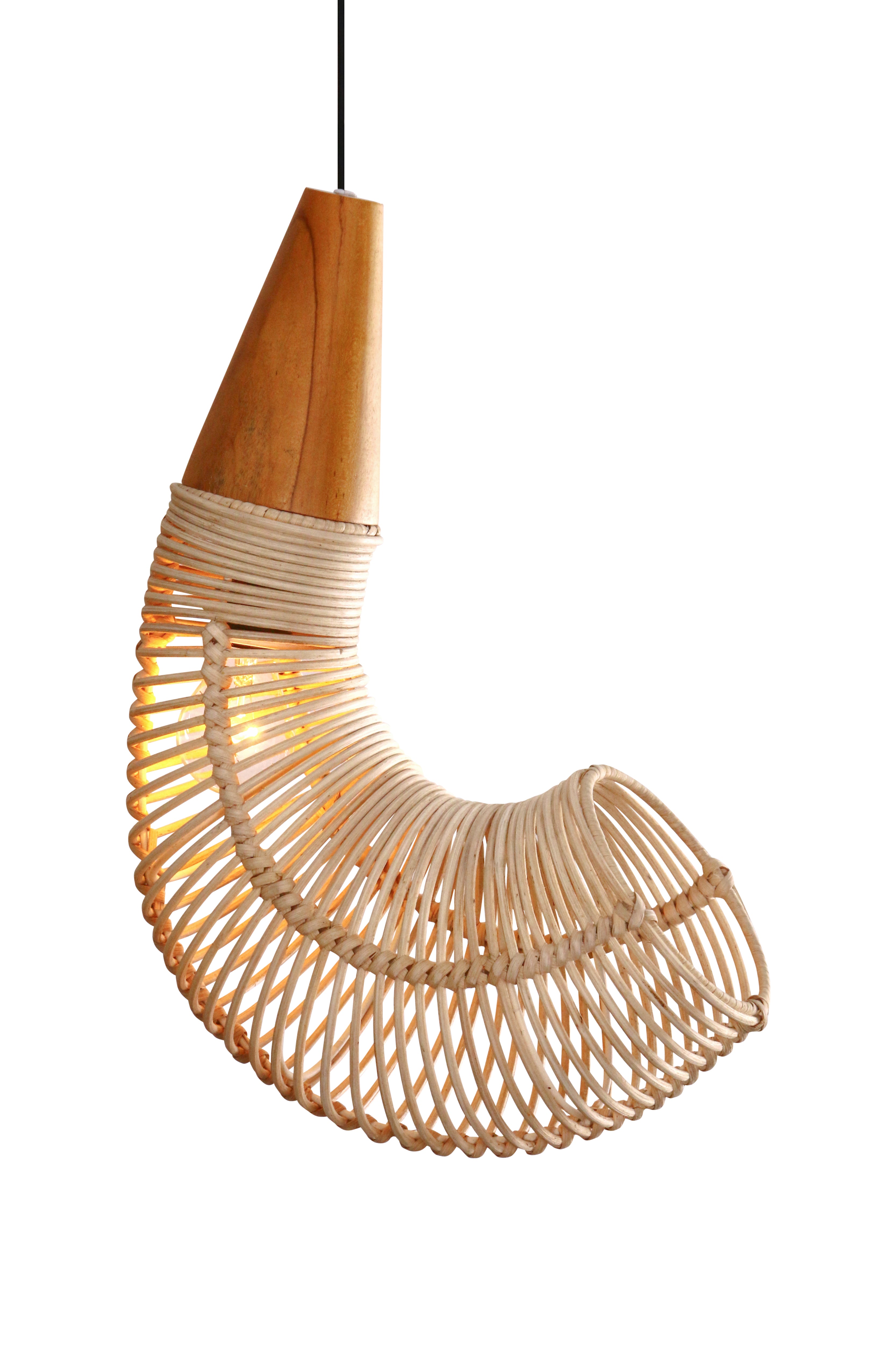 Belvivere Rebon Hanglamp- ambachtelijk designdesign in opima forma