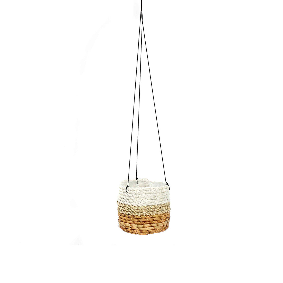 De Banana Leaf Planthanger - Naturel Wit