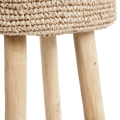 De Raffia Barstoel