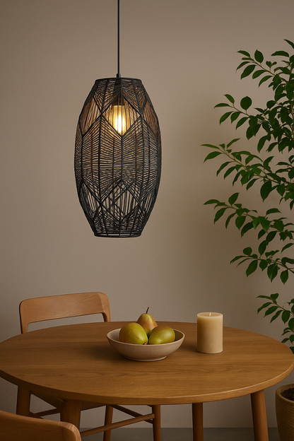 Belvivere Rotan Hanglamp Nightfall Natural Black