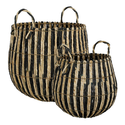 Ronda Mand - Set van 2 - H40 x Ã˜44 cm - Zwart