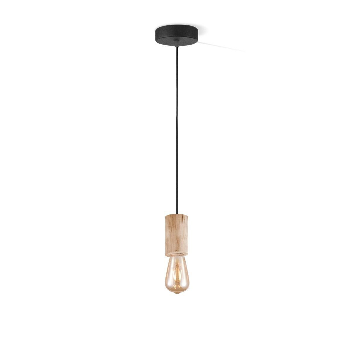 Hanglamp Billy - hout - 10x10x116cm