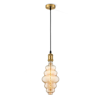 hanglamp brons vintage Cloud - G160 dimbaar E27 amber