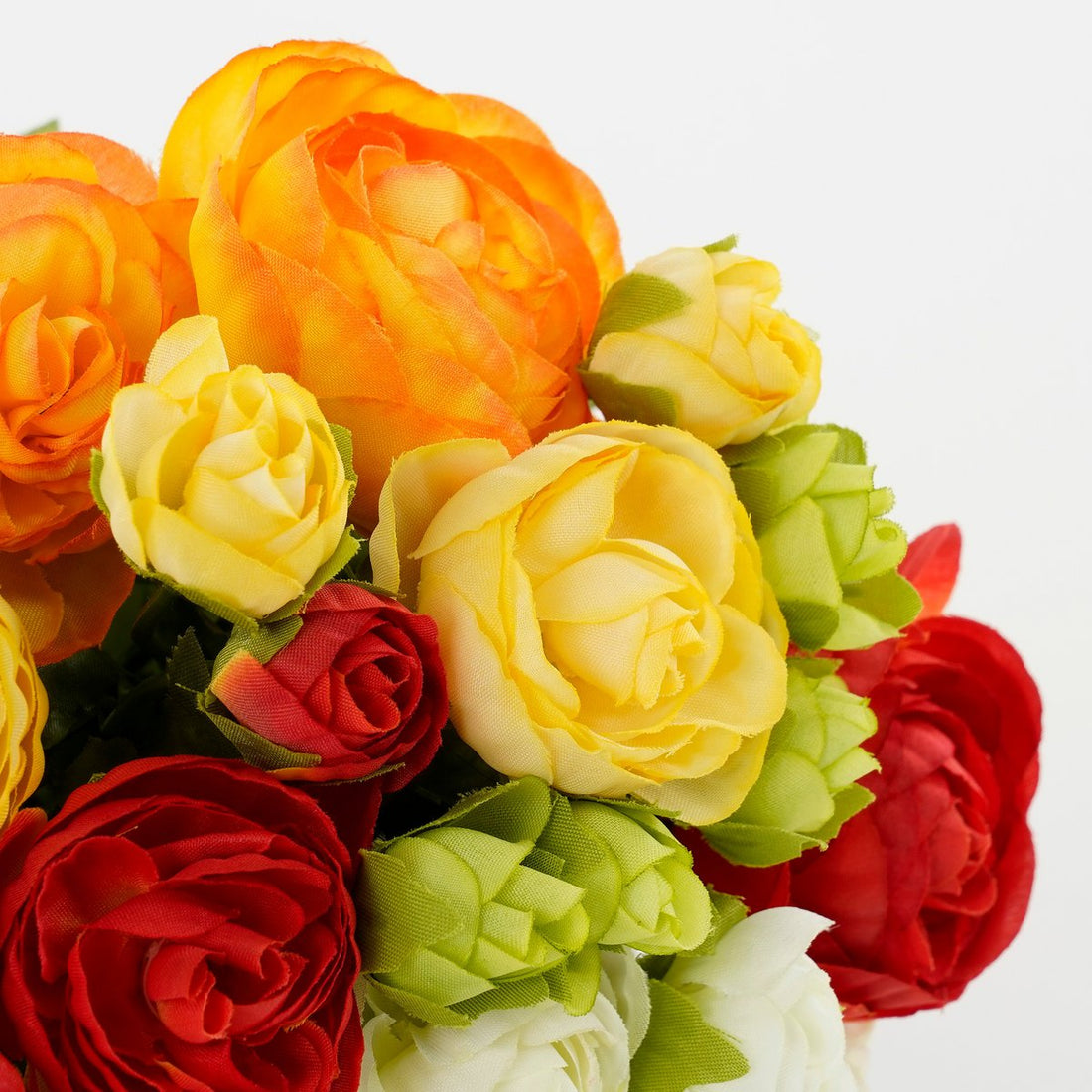 Ranonkels Kunstbloemen Boeket - H35 x Ã˜26 cm - Oranje