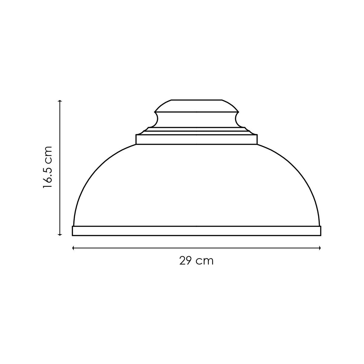 Lampenkap Takis rond Wit - B:29xD:29xH:16.5cm