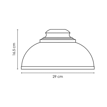 Lampenkap Takis rond Wit - B:29xD:29xH:16.5cm