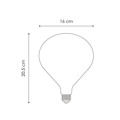 dimbare LED Globe Milky E27 6W 510Lm 2700K Goud