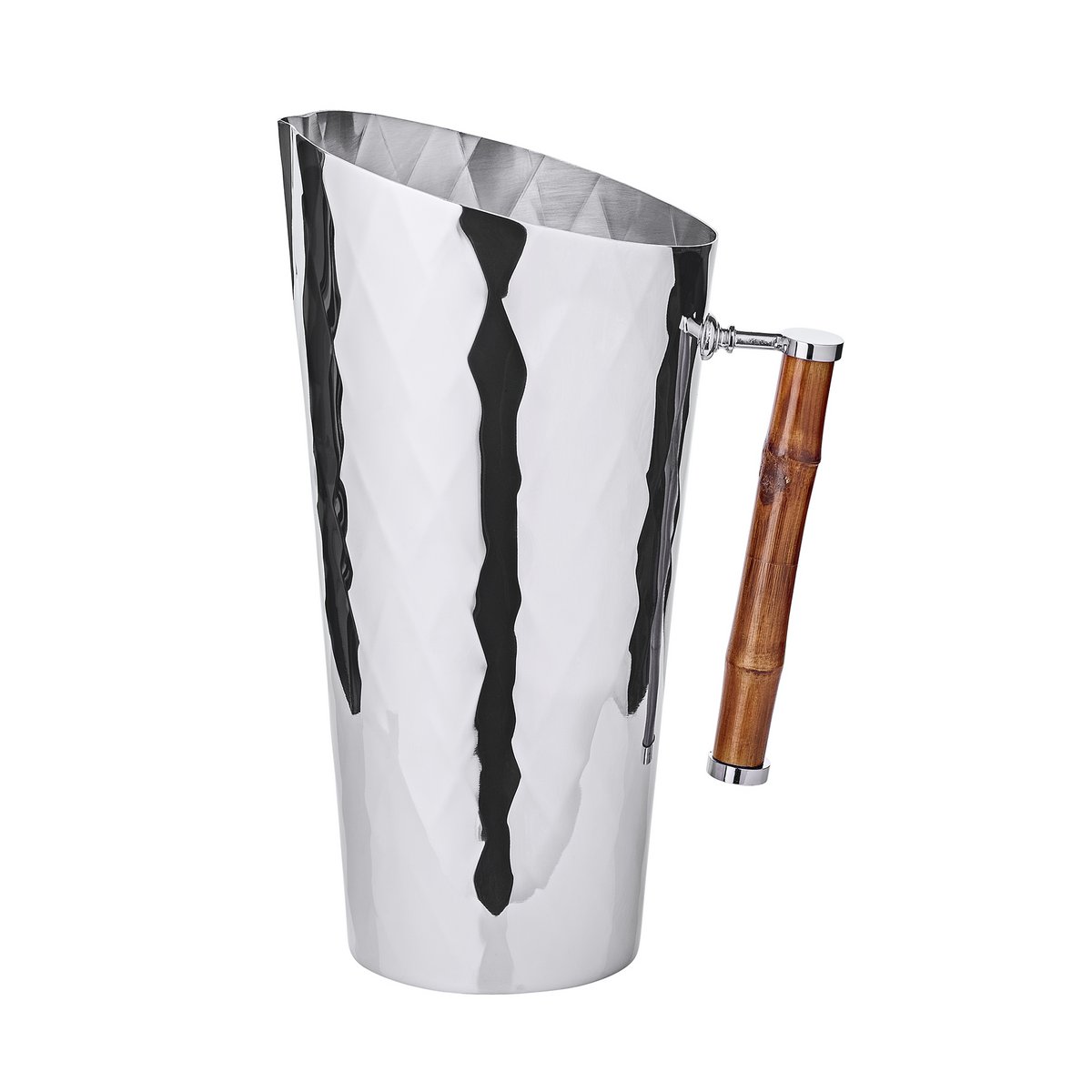 EDZARD kan Jana met bamboe handvat, RVS, glanzend vernikkeld, hoogte 25 cm, inhoud 1,8 liter