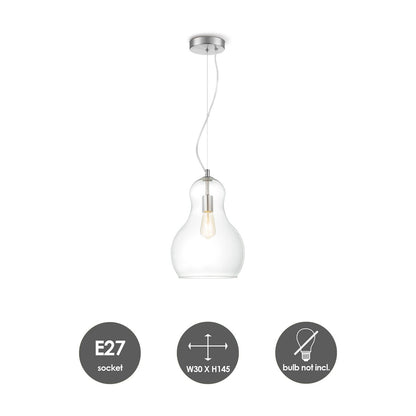 Hanglamp Bello Big - Helder - 30x30x145cm