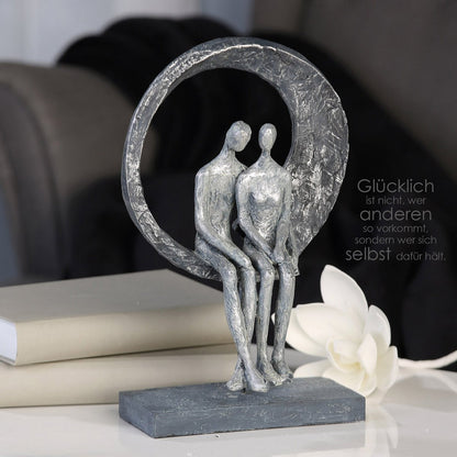 Polysculptuur &quot;Love Place&quot; antiek zilver