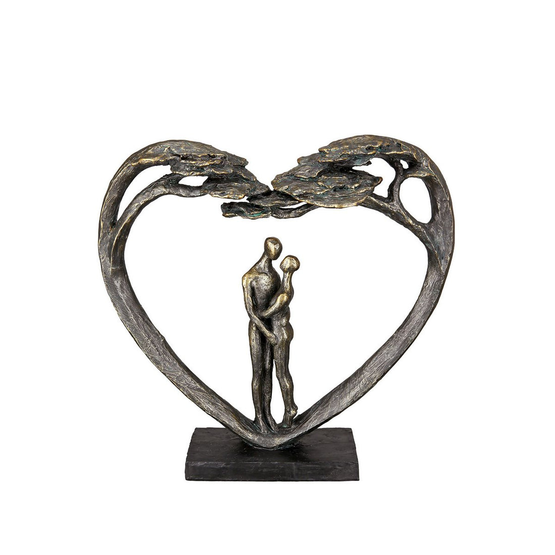 Sculptuur Hart Liefdesboom H.31,5 cm