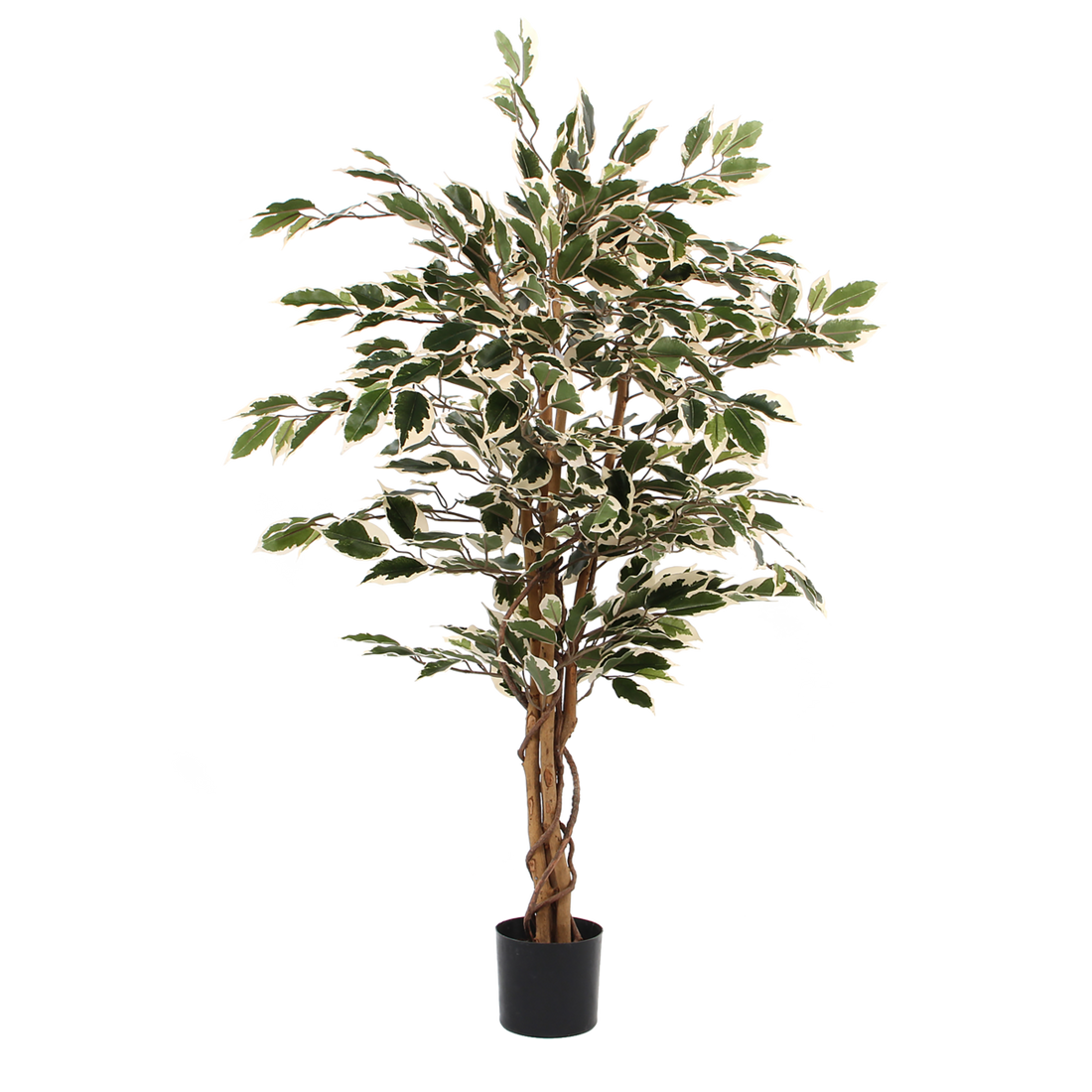 Ficus Kunstplant - H110 x Ø70 cm - Groen Bont