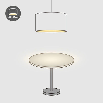 Diffuser voor Lampenkap Wit - B:25xD:25xH:0.5 cm