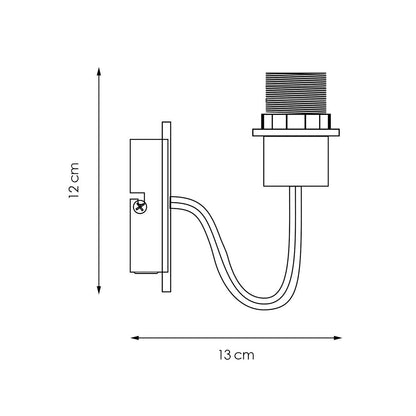 wandlamp Concrete 13/13/12cm - Beton