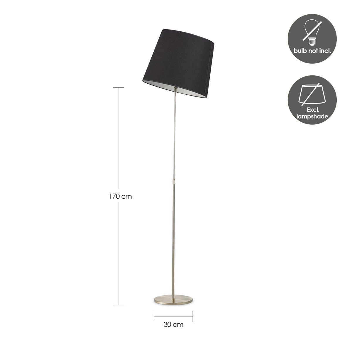 Moderne Vloerlamp - Crooked - Staande Lamp - Zwart